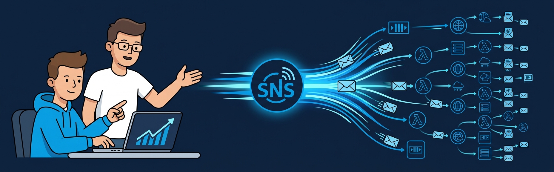 Banner for AWS SNS in Practice: Pub/Sub Patterns That Scale