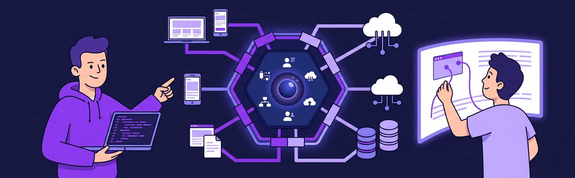 Banner for Hexagonal Architecture: Ports and Adapters Without Layers for Layers' Sake