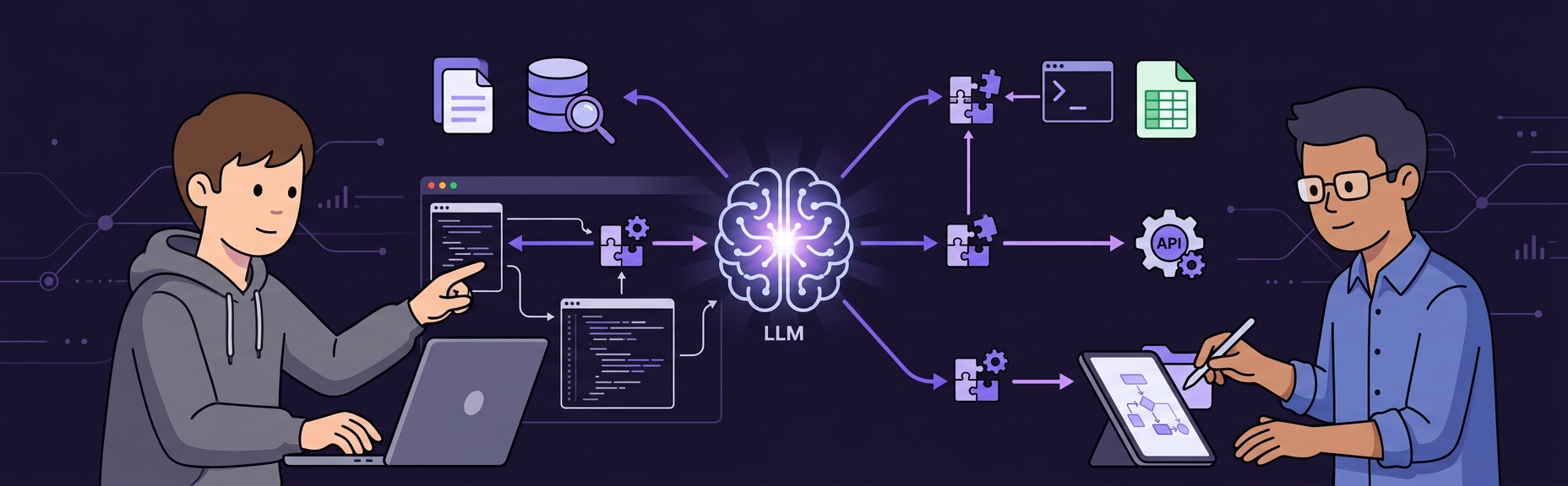 Banner for Model Context Protocol: The Standard for Connecting LLMs to Tools