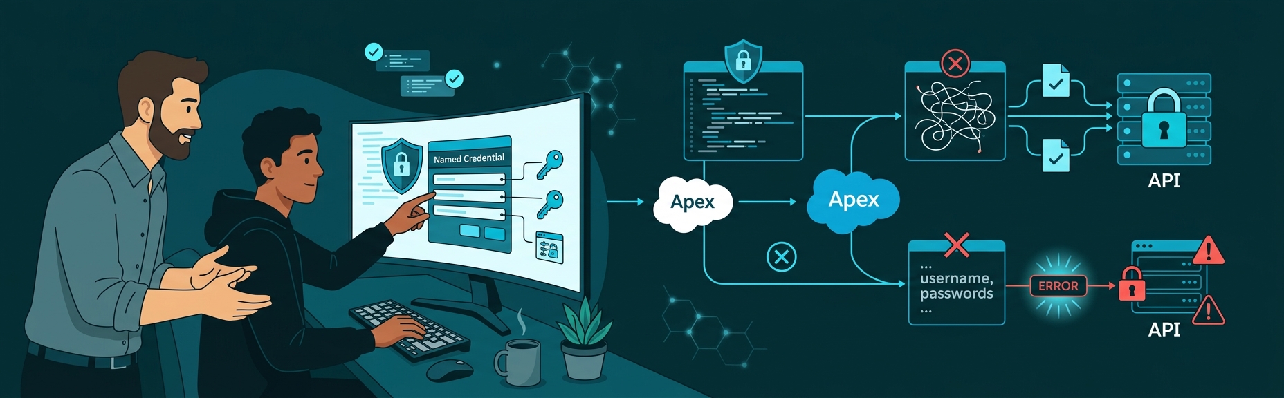 Banner for Named Credentials and External Credentials: Stop Hardcoding Auth in Apex
