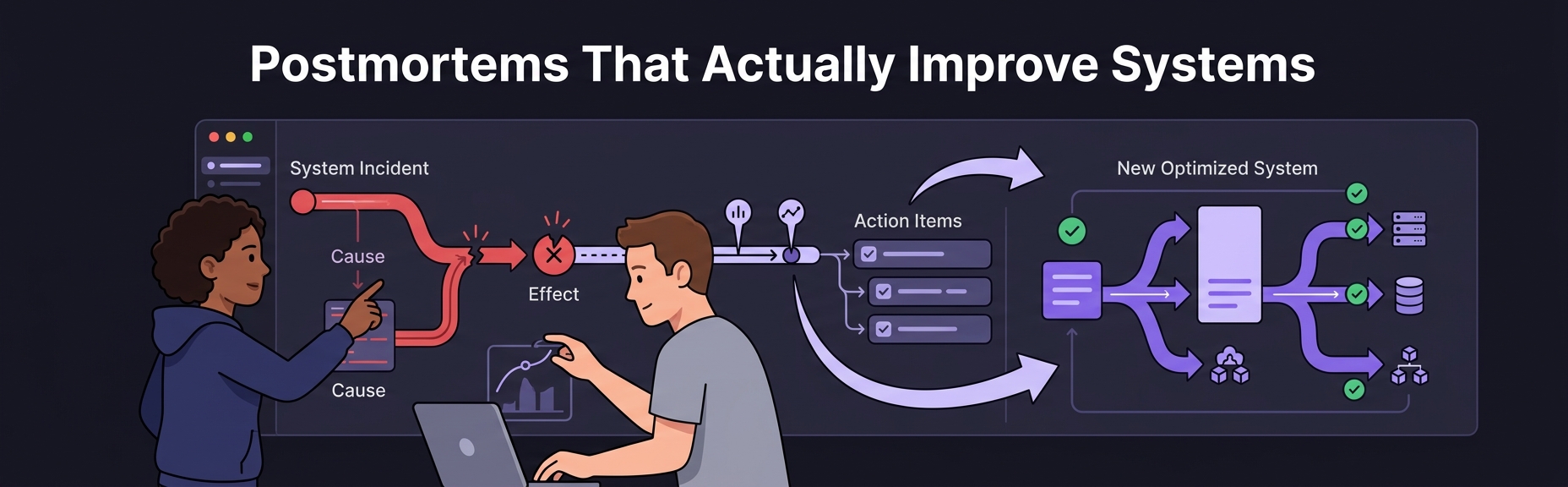 Banner for Postmortems That Actually Improve Systems