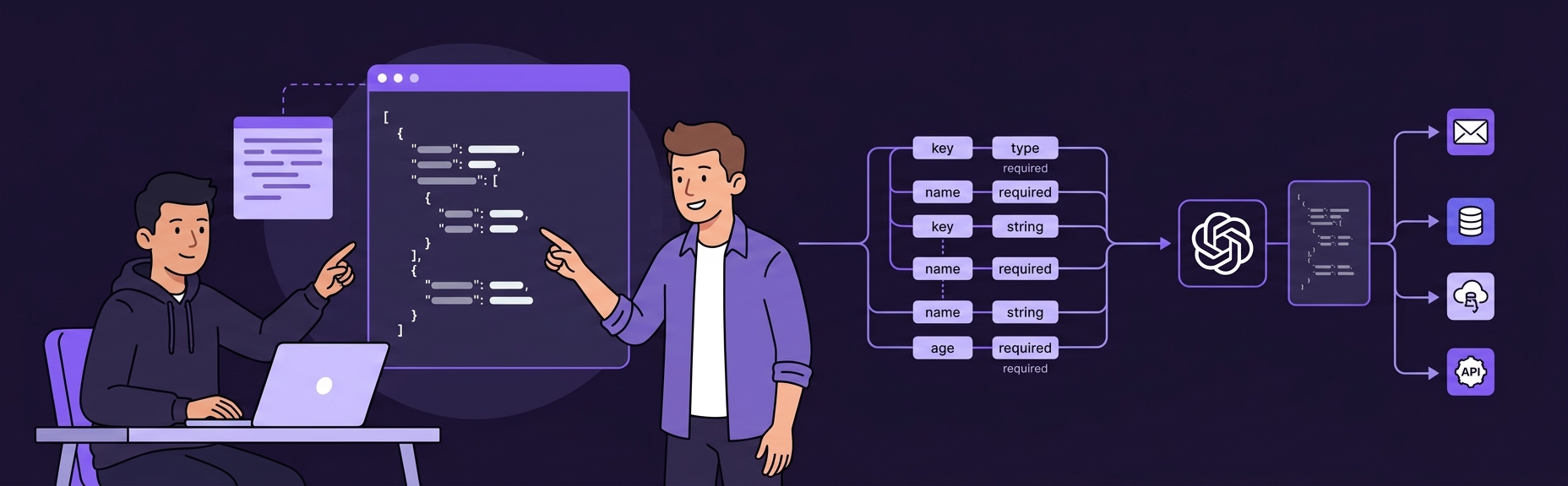 Banner for Structured Outputs from LLMs: JSON Mode, Schemas, and Function Calling
