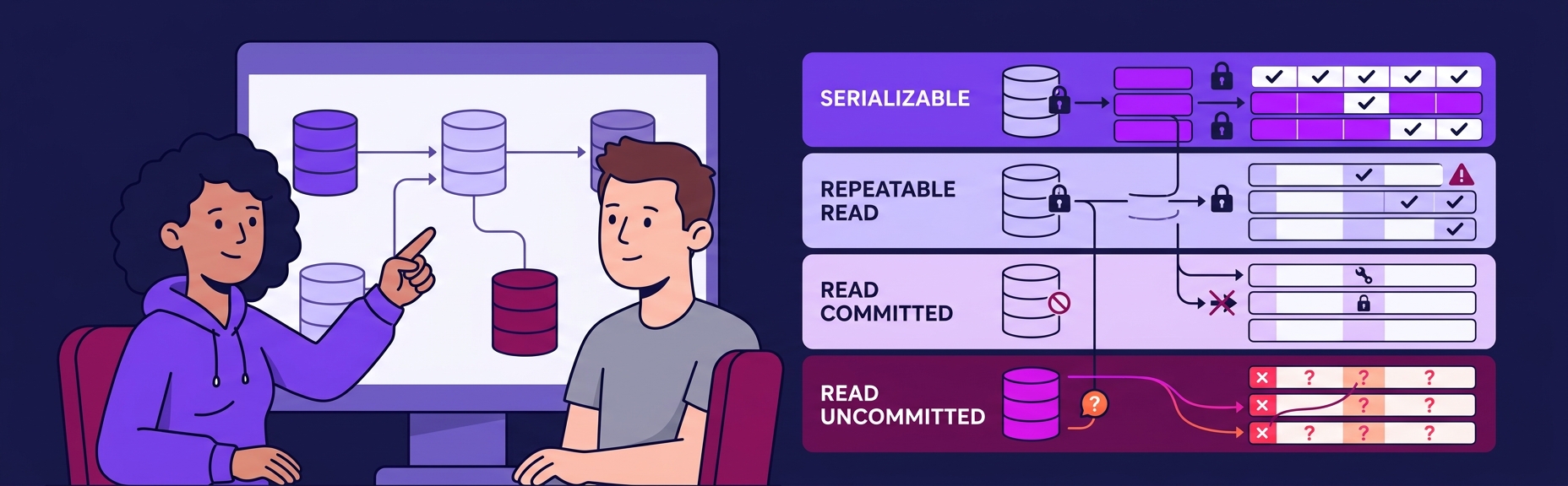 Banner for Database Transaction Isolation Levels: What They Actually Mean